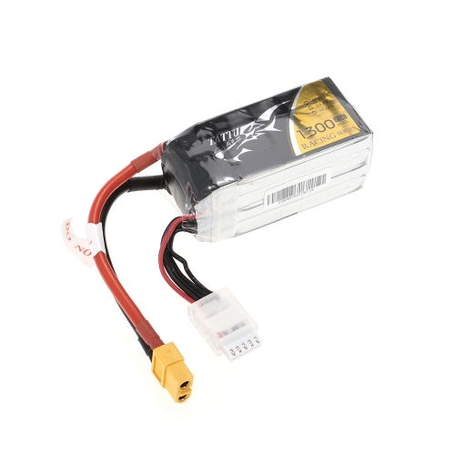 

ACE TATTU 1300mAh 14.8V 75C 4S1P 4S Lipo Аккумулятор с разъемом для подключения XT60 для FPV Racing Drone