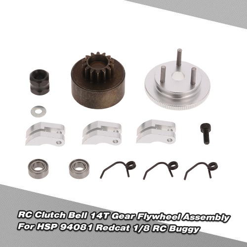 81020 RC Clutch Bell 14T Gear Flywheel Assembly For HSP 94081 Redcat 1/8 RC Buggy от Tomtop.com INT 81020 RC Clutch Bell 14T Gear Flywheel Assembly For HSP 94081 Redcat 1/8 RC Buggy от Tomtop.com INT