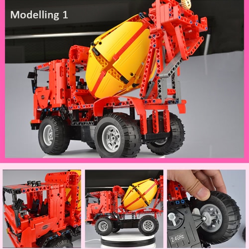 814Pcs Double E C51014W 2 in 1 RC Mixer Truck Building Blocks Kits 2.4G Engineering Model DIY Construction Toys от Tomtop.com INT 814Pcs Double E C51014W 2 in 1 RC Mixer Truck Building Blocks Kits 2.4G Engineering Model DIY Construction Toys от Tomtop.com INT