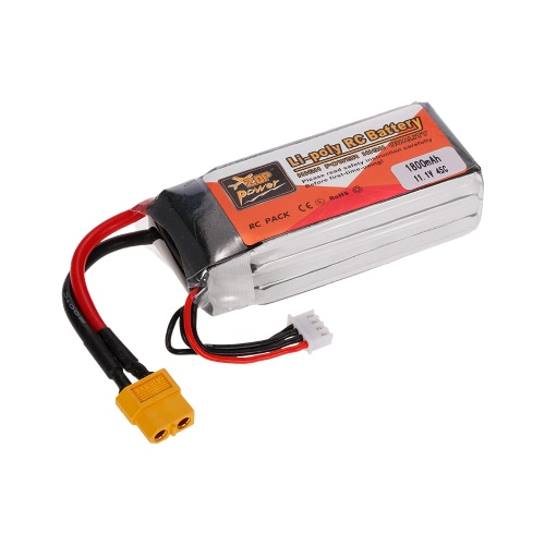 

ZOP Power 3S 11.1V 1800mAh 45C LiPo Аккумулятор XT60 Plug