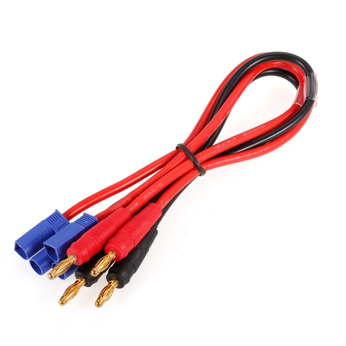 

2шт EC5 до 4,0 Мужской Банановый разъем Ультра-адаптер Провод Зарядный кабель для RC Car Helicopter