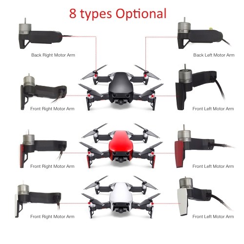

Original DJI Front Left Motor Arm Repair Parts for DJI Mavic Air Drone RC Quadcopter