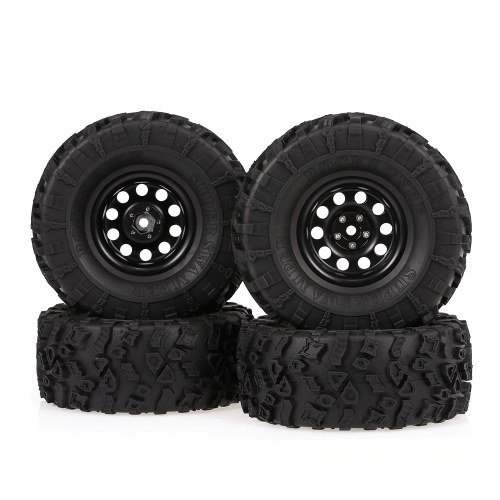 

4PCS AUSTAR 2.2 Inch 132mm Rock Crawler Wheels with Metal Hub Set