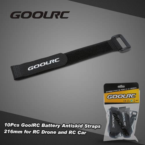 10pcs GoolRC fuerte RC antideslizante correas batería bandas 216mm para helicóptero teledirigido RC y coches RC