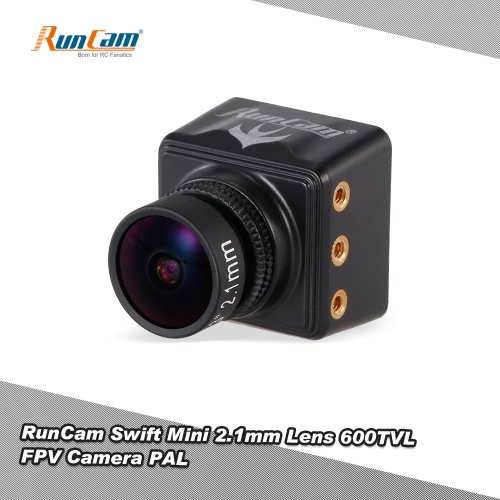 

RunCam Swift 2.1mm FOV 1/3" 165 Degree 600TVL PAL Micro FPV Camera