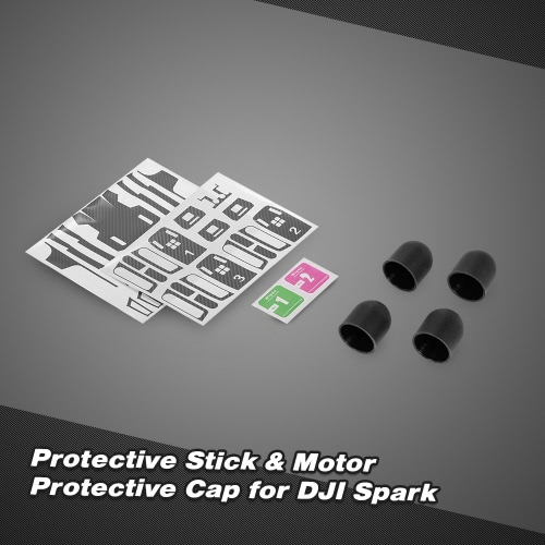 

Protective Skin Sticker Cover Set & Motor Protective Cap for DJI Spark FPV Quadcopter