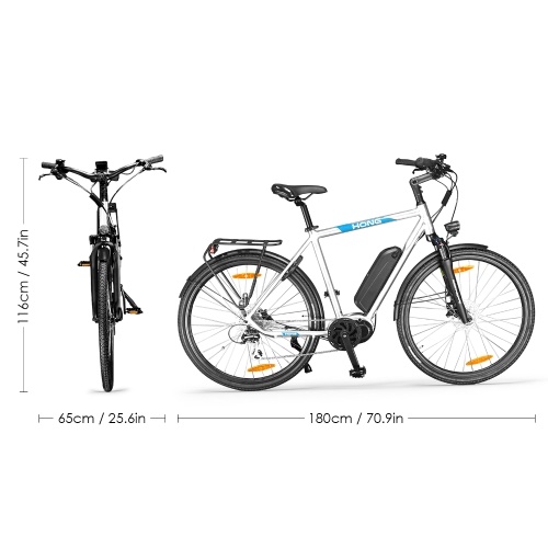 

HONG CD01 27.5 Inch Electric Bike with 8 Speed Shifter For Men