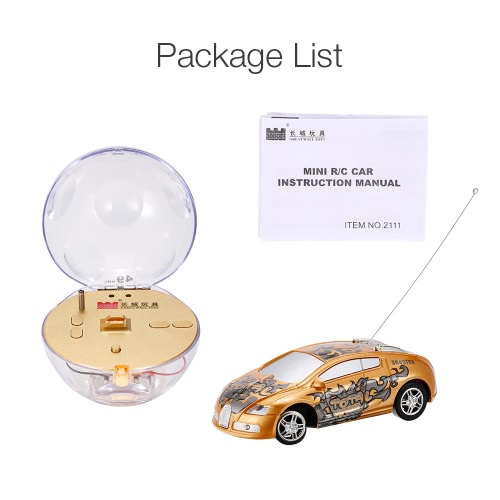 GREAT WALL TOYS 2111 1/67 Super Mini RC Car with Magnifier Sphere Package Collection Toys Vehicle for Kids