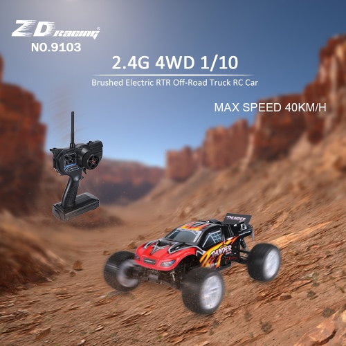 

Оригинальный ZD Racing NO.9103 Thunder ZTX-10 2.4GHz 4WD 1/10 Scale RTR Brushed Electric внедорожник RC Car