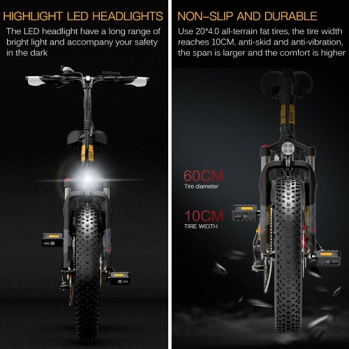

BEZIOR XF200 1000W Motor Folding Electric Moped Bike