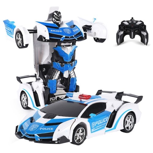 

278 Deformed Car Remote Control Car RC Car 1/18 One-button Deform with LED Light RC Toys Cars