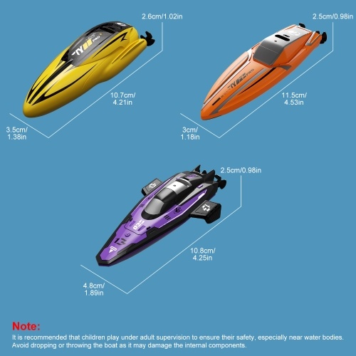 Remote Control Boat, 2.4Ghz Waterproof Rechargeable Speed Boat for Pools and Lakes, Mini Stunt Boat Toys for Kids Adults Boys Girls, Green