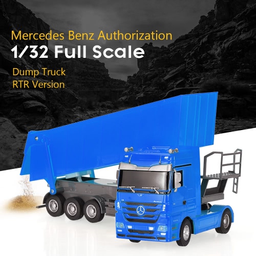 RUICHUANG QY1101C 1/32 2.4G elettrica Mercedes Benz Dump Truck RTR RC auto