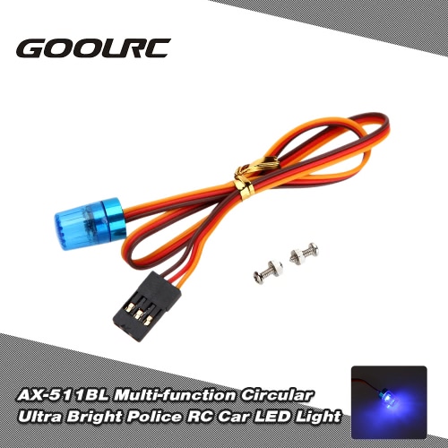 

Оригинальный GoolRC AX-511BL Многофункциональный циркулярный ультра яркий светодиодный полированный светодиод для RC Police Firefighting Автомобильная подсветка для автомобилей скорой помощи с мощной вспышкой Мигающая быстродействующая вращающаяся функция