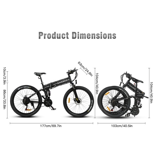 

Samebike LO26-II-FT Spoke Wheel Version 26Inch 750W Folding Mountain Ebike