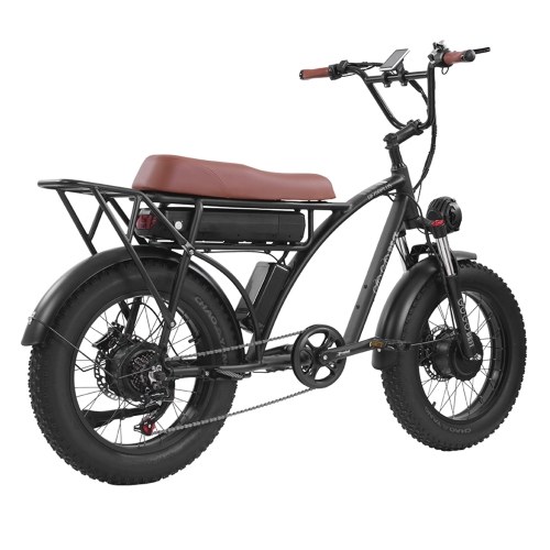 

GOGOBEST GF750 Plus 20x4 Inch Fat Tire Electric Bike Dual 1000W Motor Pedal Assist Mountain Snow Beach Ebike Max 80km Assist Range