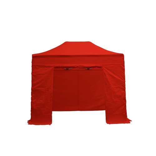 Lot complet bâches latérales 2x3m polyester 300g/m² - 3 pleins + 1 porte