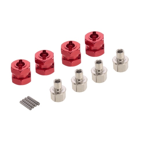 4pcs 12mm Hex Coupler Tyre Extended Adapter for Traxxas Hsp Redcat Rc4wd Tamiya Axial scx10 D90 Hpi RC Crawler Monster Car