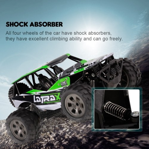 

KY-1812B 2.4GHz 1/18 2WD Big Wheel RC Car Off-Road Crawler for Kids Beginners