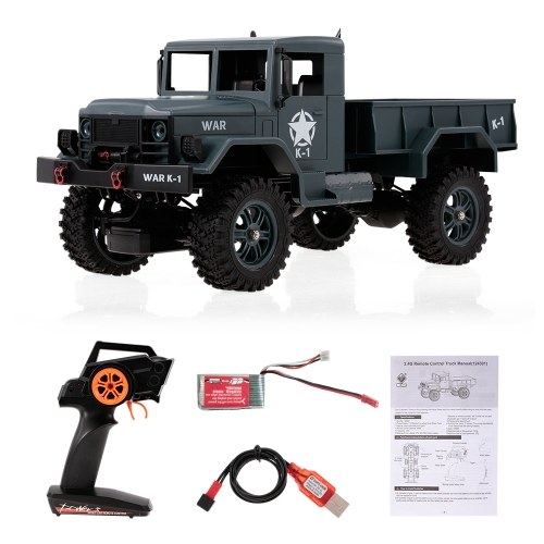 

WLtoys 124302 1/12 2.4GHz 4WD Full-Scale Speed ​​1200G Load Military Truck внедорожник RC Car