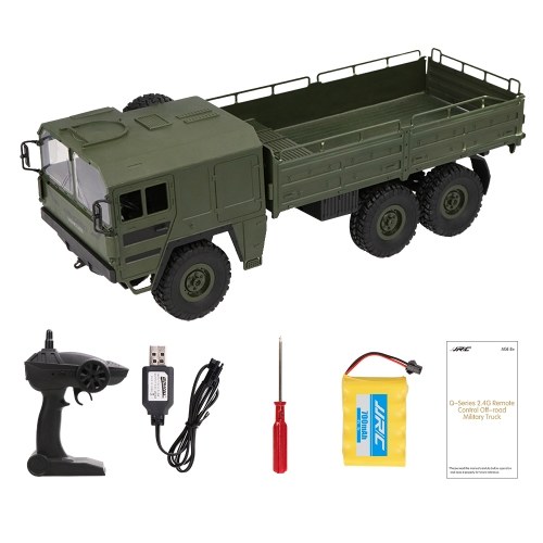 

JJR / C Q64 1:16 RC Внедорожник Военный грузовик 2.4G 6WD Автомобиль с головными огнями 500g Загрузить RC Pickup Car Gift