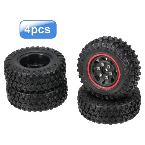 

AUSTAR 4PCS RC Tires 48*18mm Rubber Tire for 1/24 RC Buggy Off-road Car Compatible with Axial SCX24 Axial 90081 AXI00001 AXI00002 Upgrade Parts