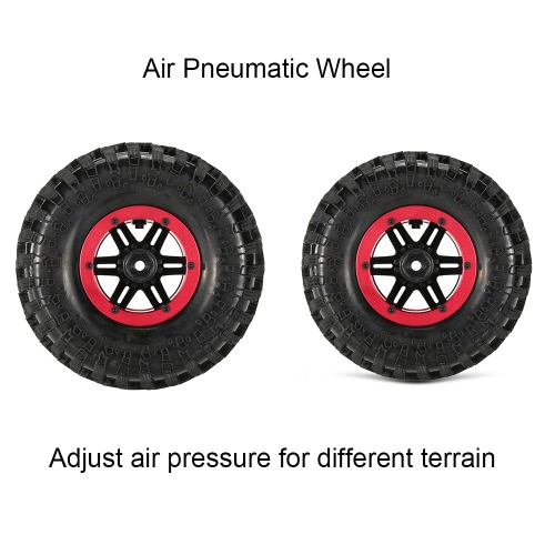 

Original Austar AX-3021RD Air Pneumatic Beadlock Wheel Rim and Tire for 1/10 RC4WD D90 Axial SCX10 Crawler Truck