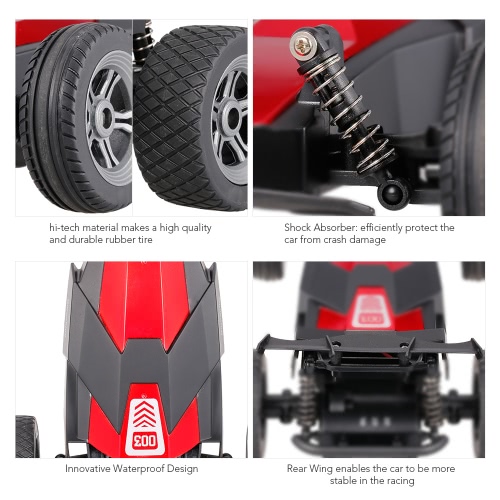 Attop YD-003 1/24 2.4GHz Super Formula Waterproof RC High Speed Racing Drifting Car RTR