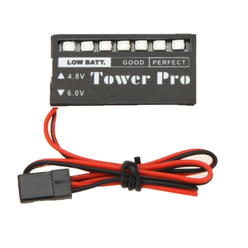 

Башня Pro RC модель 4.8V-6В 7 Светодиодных приемник батареи напряжения Индикатор монитора автомобиль
