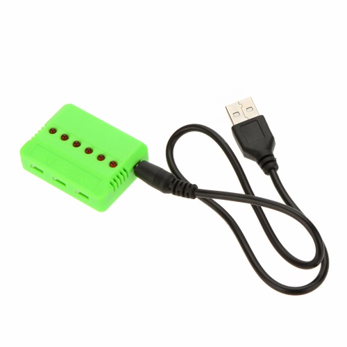 

Super Fly устанавливает зарядное устройство X6 с 6Pcs 3.7V 520mAh Lipo аккумулятор для Wltoys V977 V930 Вертолетный самолет
