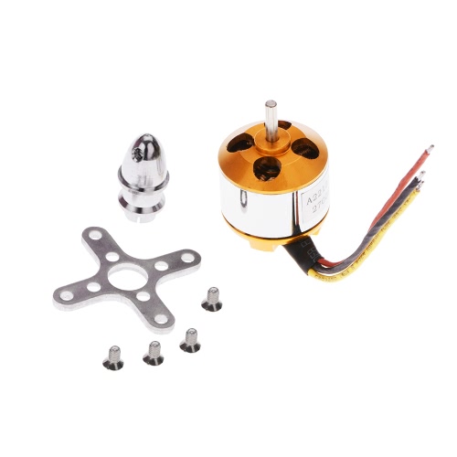 

A2212/5T 2700KV Brushless Outrunner Motor with Mount for Aircraft Airplane Brushless Motor