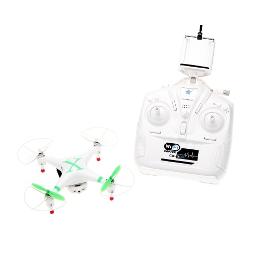 Cheerson CX-30W à 2,4 GHz 4CH 6-Axis Gyro WiFi Temps réel Vidéo RC Quadcopter UFO FPV avec caméra 0.3MP HD