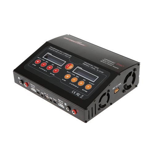 

Ultra Power UP200AC DUO 2 * 200W 400W LiIo / LiPo / LiFe / NiMH / NiCD Батарея Многофункциональное зарядное устройство / разрядник