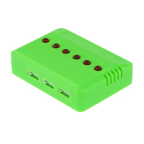 

Зарядное устройство Super Fly с 6 портами X6A-A07 (-006) с батареей Lipo 3.7V 450mAh для вертолета RC WLtoys V977 V930 JJRC H37 Quadcopter