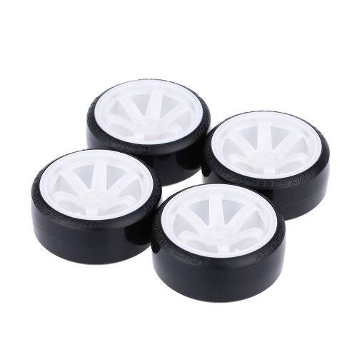 4Pcs/Set 1/10 Drift Car Tires Hard Tyre for Traxxas HSP Tamiya HPI Kyosho On-Road Drifting Car