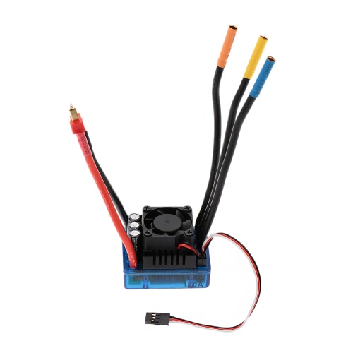 

120A Brushless ESC Электрический регулятор скорости с 6.1V / 3A SBEC 1/8 RC Car Truck