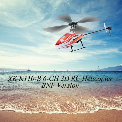 Xk Blast K110 B 6Ch 3D 6G System Brushless Motor Bnf Rc Helicopter huismerk kopen in de aanbieding
