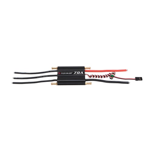 

Flycolor 70A 2S-6S LiPo Battery Бесщеточный контроллер скорости двигателя ESC с 5.5V / 5A BEC для моделей RC Boat