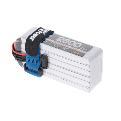 JHpower 22.2 v 2600mAh 35C 6S LiPo batteria con connettore a T per elicottero aereo RC auto