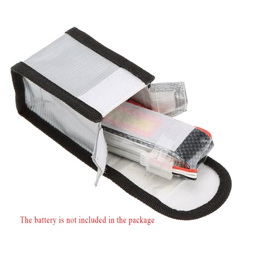 

9.5 * 6.4 * 5cm Серебряная Высококачественная Сумка Стекловолокна Безопасный Мешок Защиты Зарядки для RC LiPo Литий-полимерного Аккумулятора