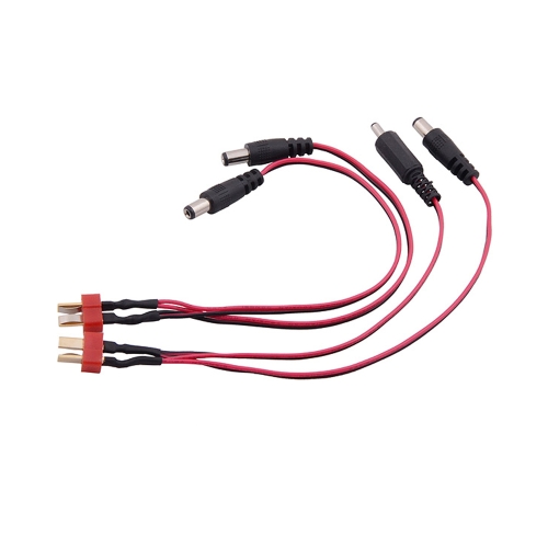 

GoolRC 2Pcs T Plug to DC Wire for Quadcopter Power Supply/Receiver/Monitor FPV A type + B type 25cm(T Plug to DC Wire,Power Supply/Receiver/Monitor line,FPV Power cable)