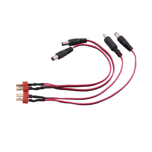 GoolRC 2pcs T Enchufe a DC cable para Quadcopter de alimentación / receptor / monitor FPV A 25cm Platea + B (T Plug to DC Wire, fuente de alimentación / receptor de línea / monitor, cable FPV energía)