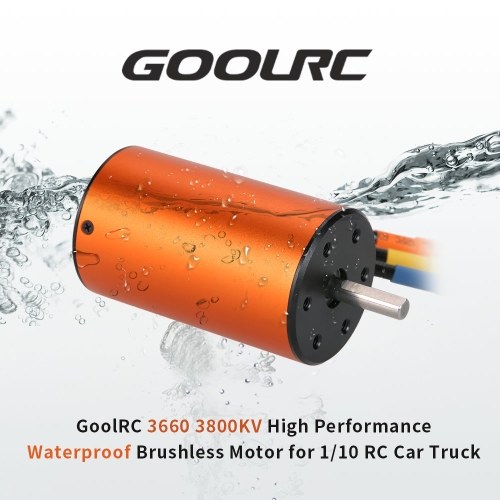 

Second Hand GoolRC Upgrade Waterproof 3660 3800KV Brushless Motor with 60A ESC Combo Set for 1/10 RC Car Truck