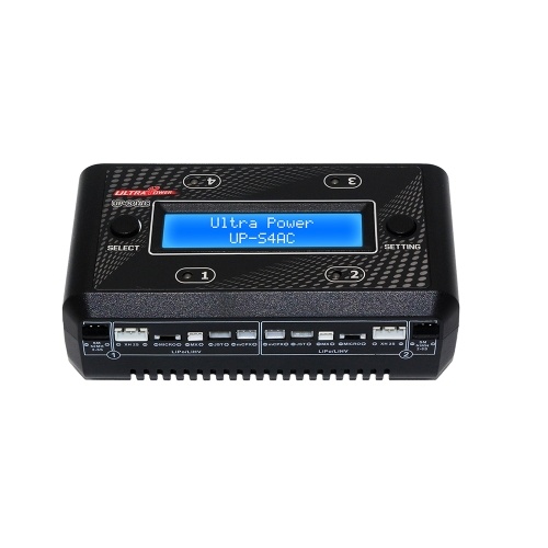

Ultra Power UP-S4AC AC/DC Battery Charger for 1-2S Lipo/LiHV 2-6S NiMH/NiCd Battery with SM XH Micro MX JST mCPX Port