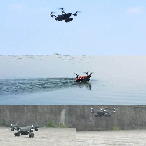 

WLtoys Q353 Triphibian 2.4G 6-осевой гироскоп Air-Ground-Water RC Quadcopter Безголовый режим RTF Drone