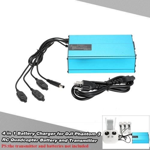 

4 in 1 Battery Charger for DJI Phantom 3 RC Quadcopter Battery and Transmitter