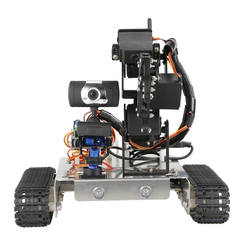 

GFS Robot Wifi Smart DIY Crawler RC Робот-танк с манипулятором 480P-камерой ПК для управления мобильным телефоном