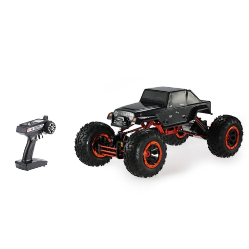 Original HSP 94880T2 1/8 2.4Ghz 3CH 4WD électronique Propulsé brossé moteur RTR Rock Crawler RC voiture avec deux servomoteurs