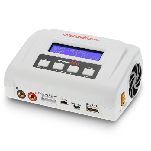 

Оригинальное зарядное устройство Ultra Power 100W UP100AC Plus с несколькими режимами зарядки Два USB-порта для LiPo LiHV LiFe Lil