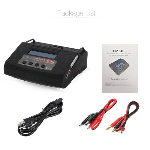 

C610AC 10A / 100W AC / DC Dual Power Rapid Balance Зарядное устройство / Разрядник для LiPo / LiFe / Lilo / NiMH / NiCd / Pd Батареи